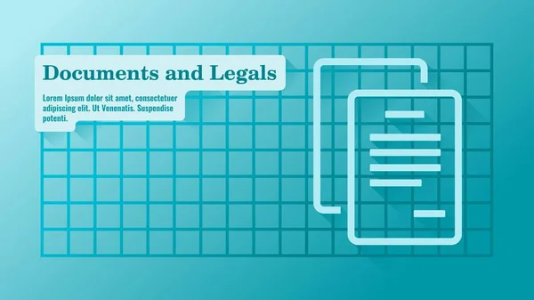 Plantilla Presentación Documentos Legales Negocios — Vector de stock