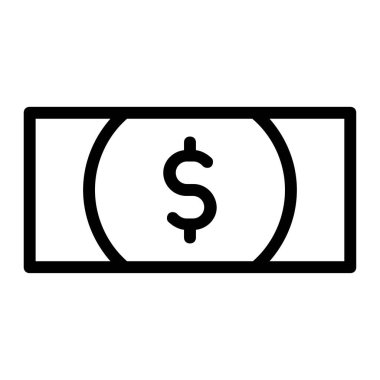 Dolar Banknotu veya Kağıt Para Simgesi