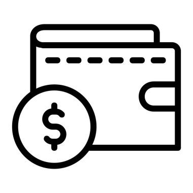 Dolar Sembollü Cüzdan Simgesi