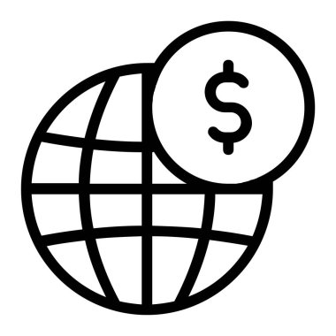 Dolar Para Birimi Küresel Kullanım Simgesi