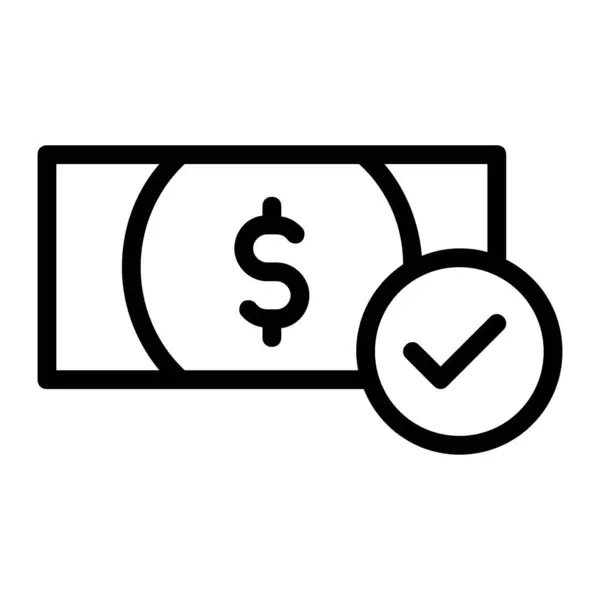 Successful Online Payment Dollar Icon — Stock Vector