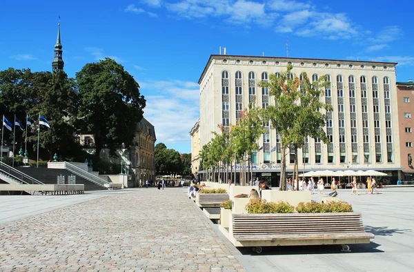 Plac Wolności w Tallinie — Zdjęcie stockowe