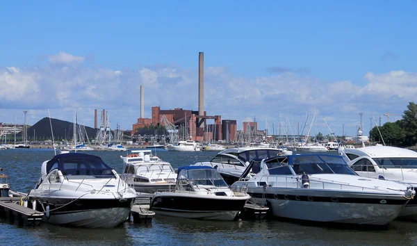 Helsinkiben Port Yacht — Stock Fotó