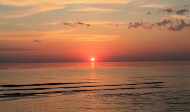 Baltık Denizi 'nde gün batımı