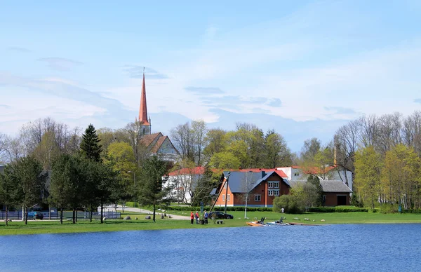 Tyri view from the lake — Stock Photo, Image