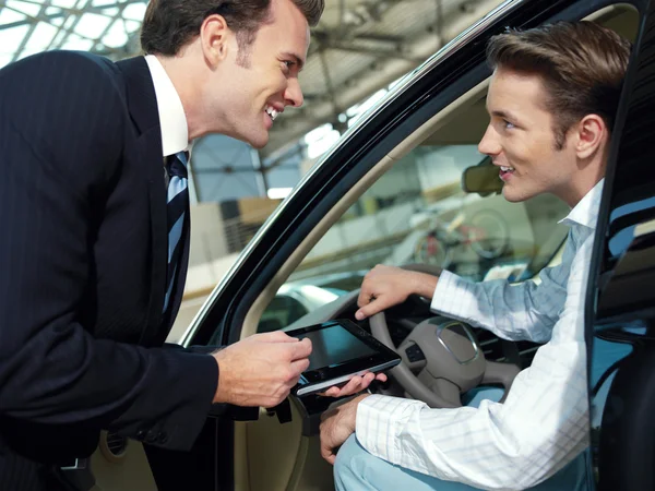 Two serious businessmen uio — Stock Photo, Image