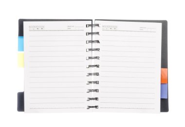 beyaz izole kitap aç