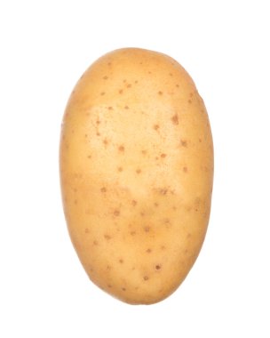 Patates beyazda izole edilmiş.