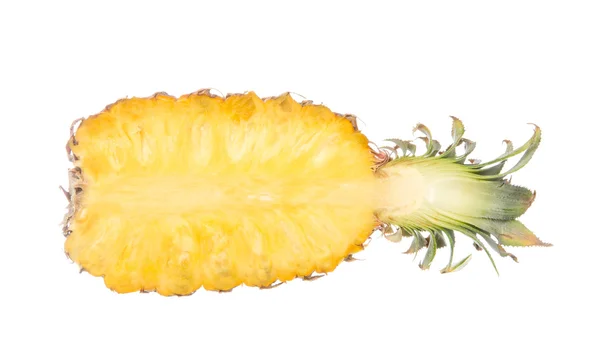 Plátky ananasu izolovaných na bílém — Stock fotografie