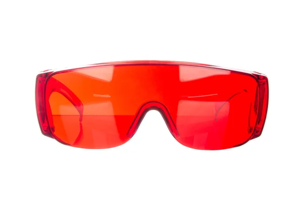 Rode bril geïsoleerd op wit — Stockfoto