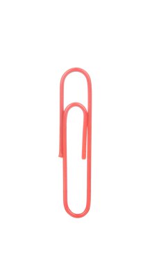 Kırmızı üzerine beyaz izole ataş