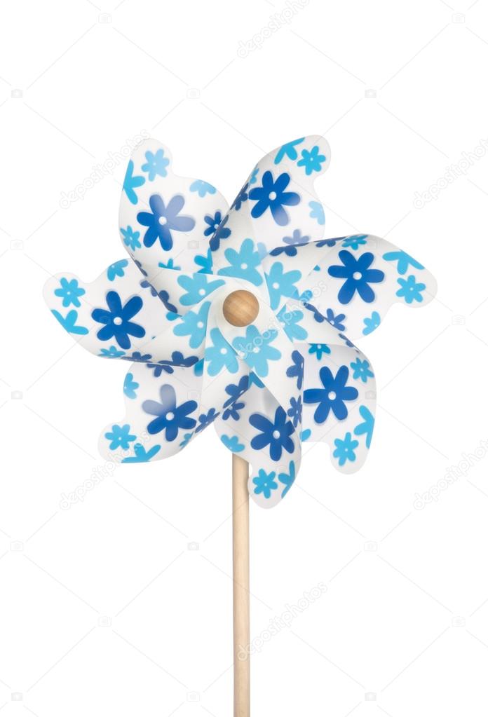 Colorful pinwheel isolated on white