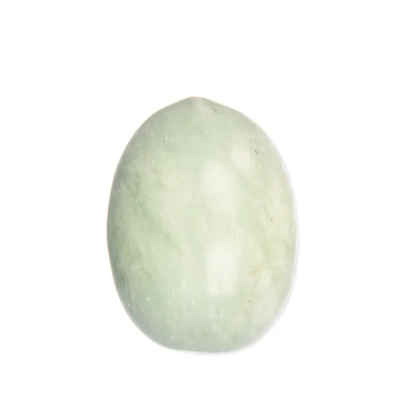 Onyx kámen vejce izolované na bílém — Stock fotografie