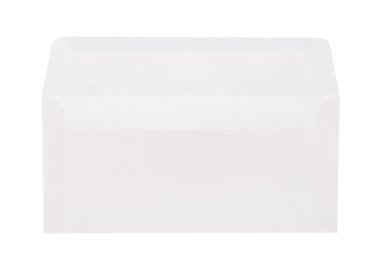 açık zarf beyaz izole