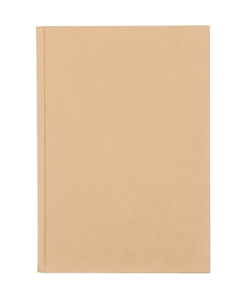 Libro en blanco con tapa aislada sobre fondo blanco — Foto de Stock