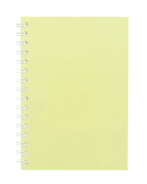 Libro bianco verde con copertina isolata su bianco — Foto Stock