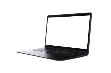 Dizüstü bilgisayar beyazda izole edildi