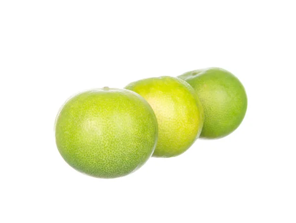 Trois limes isolées sur blanc — Photo