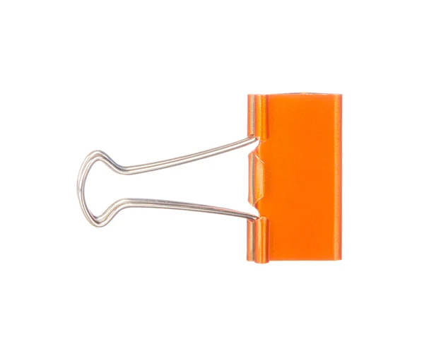 Trombone orange isolé sur blanc — Photo