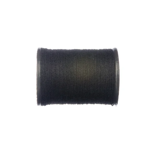 黒の糸が白で隔離 — ストック写真