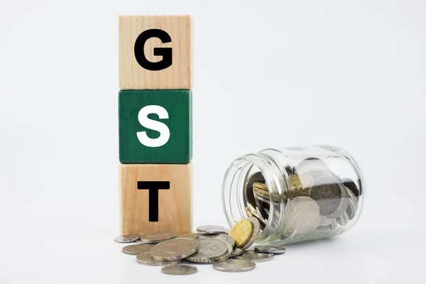 GST o Bene e servizi Imposta, finanza concettuale Foto Stock Royalty Free