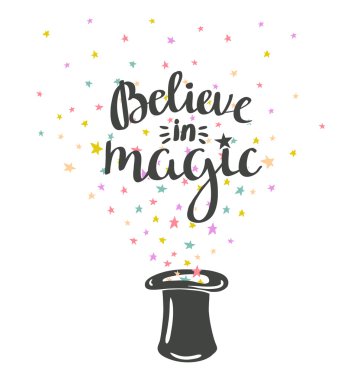 Sihirli şapka arka plan ile yıldız 