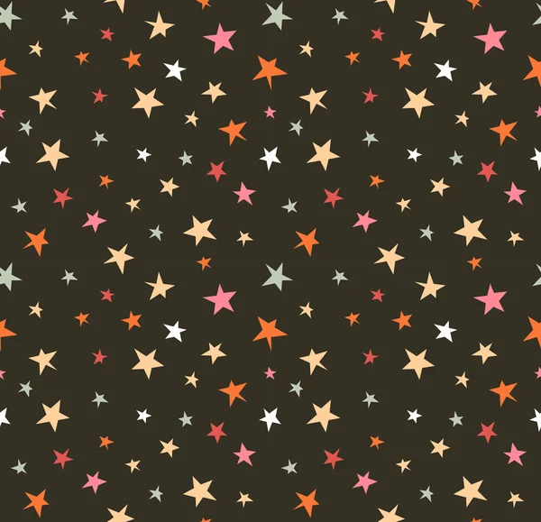 Seamless pattern with night sky — Stock Vector