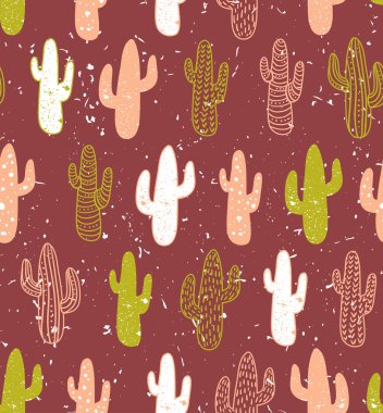 Hipster kaktüs seti