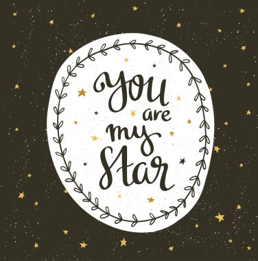 Yıldızlarla parıldayan gece gökyüzü