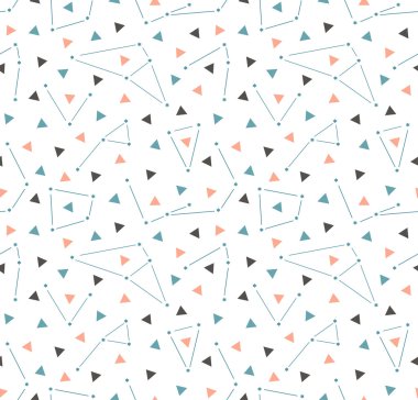 Takımyıldızları ile üçgen uzay arka plan