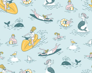 İnsanlar aktif olarak rahatla