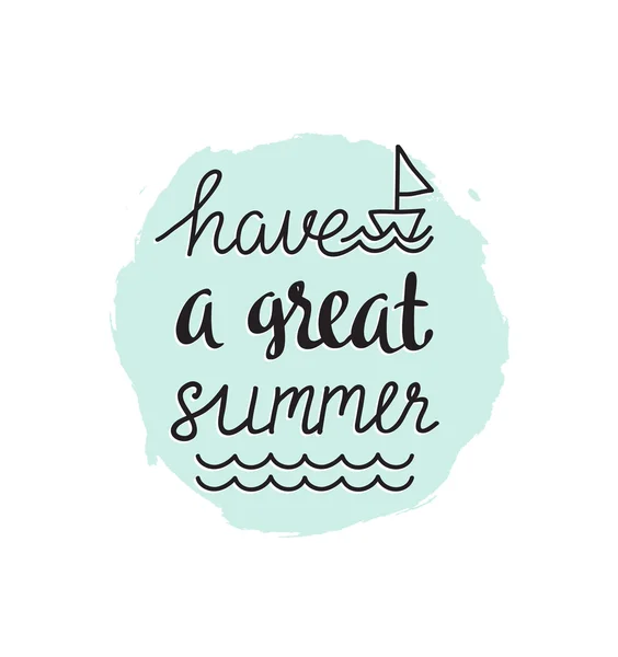 Suhave ένα μεγάλο καλοκαίρι — Διανυσματικό Αρχείο
