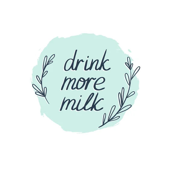 Meer melk drinken. — Stockvector