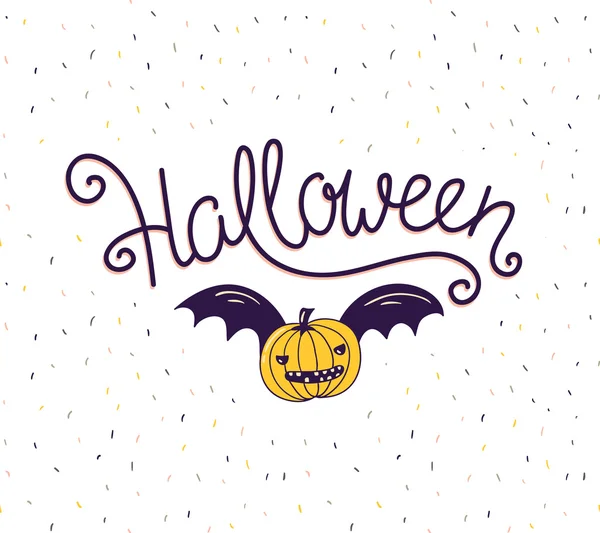 Biglietto di auguri per Halloween — Vettoriale Stock