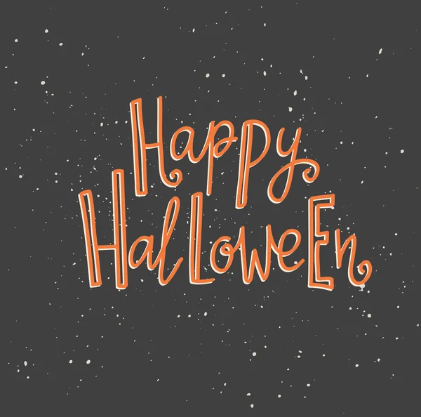 Halloween bokstäver gratulationskort — Stock vektor