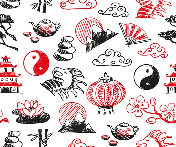 Iconos asiáticos — Archivo Imágenes Vectoriales