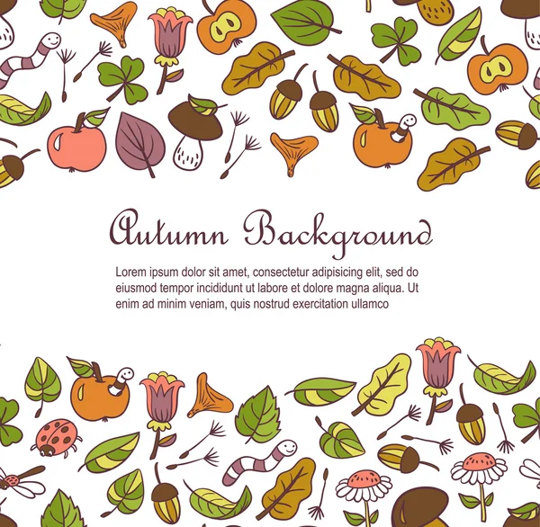 Fall season background — Stock Vector