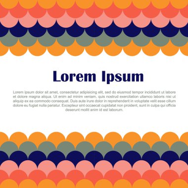 Geometrik modern tasarım şablonu