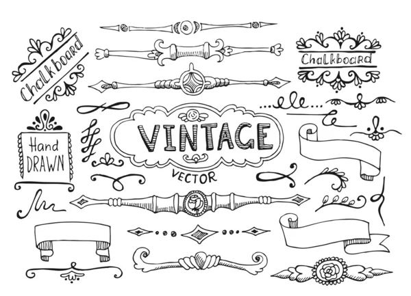 Dekoracyjne elementy vintage — Wektor stockowy