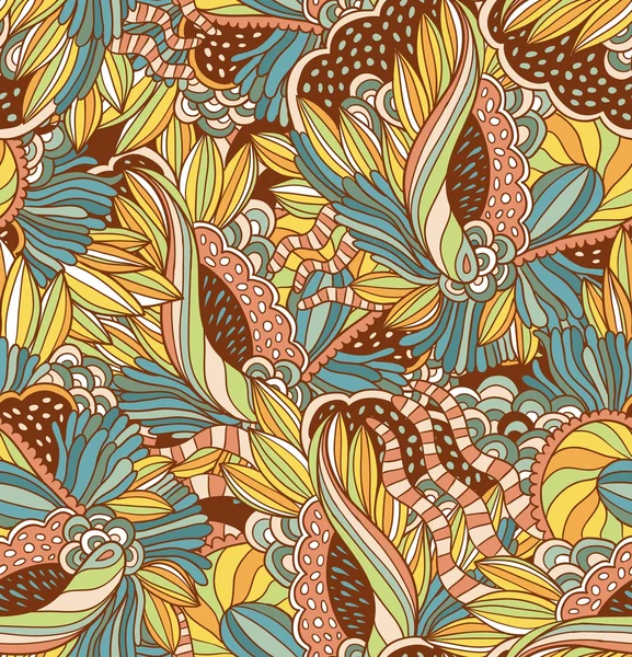Textuur met abstracte bloemen. — Stockvector