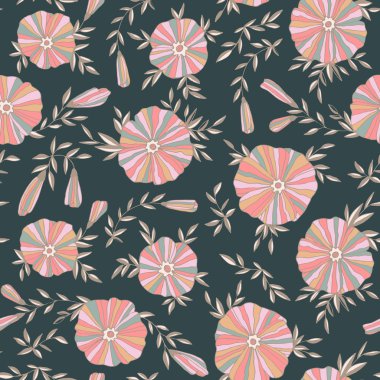 Zarif çiçekli desen