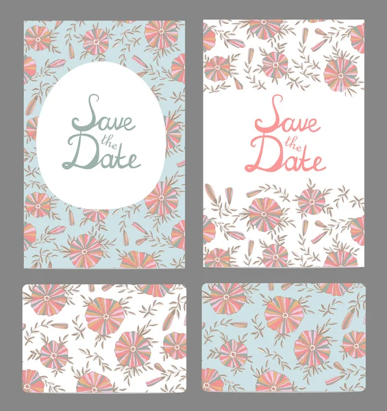 Save the Date cards — Stock Vector