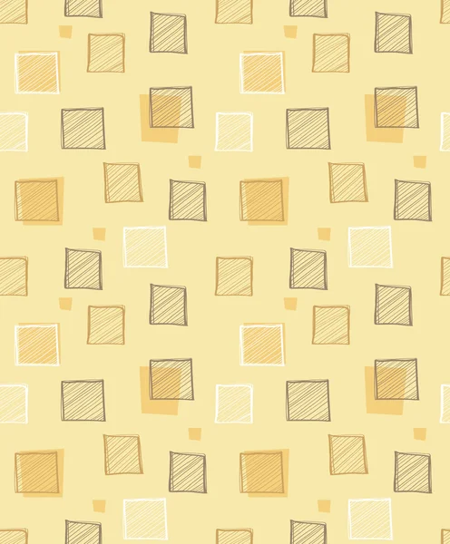 シームレスな幾何学的な黄色のパターン — ストックベクタ