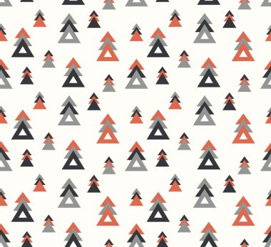 Köknar ağaçlarıyla kusursuz desen