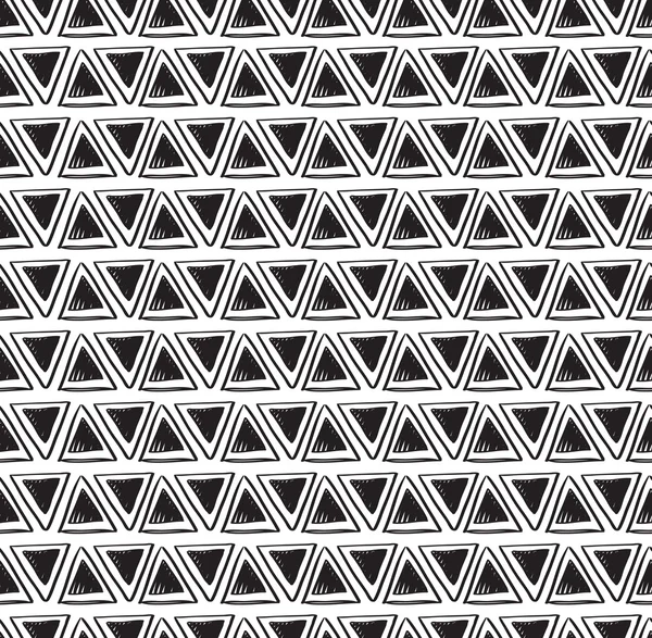 Tribal triangle seamless pattern — Stock Vector