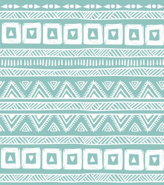 Yeşil kabile çizgili seamless modeli.