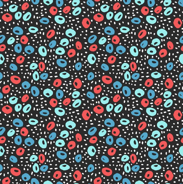 Colorful pattern with spots and dots — Stock Vector