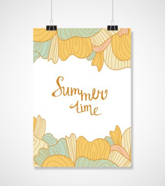 Dekoratif yaz arka plan