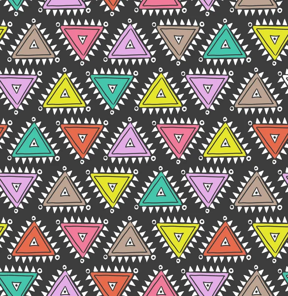 三角形のシームレスなパターン — ストックベクタ