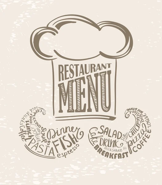 Cook 's design for your restaurant — стоковый вектор